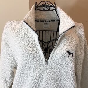 PINK Victoria’s Secret 1/2 Zippered Pullover Top